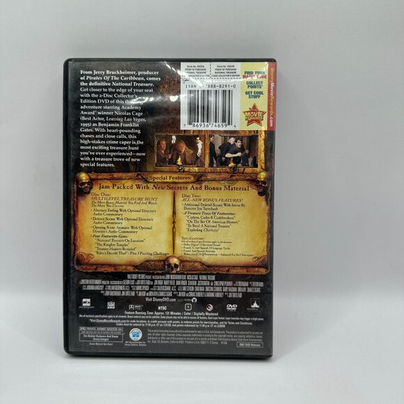 National Treasure 2 Disc Collectors Edition DVD 2004 Nicolas Cage Walt Disney - Picture 3 of 5